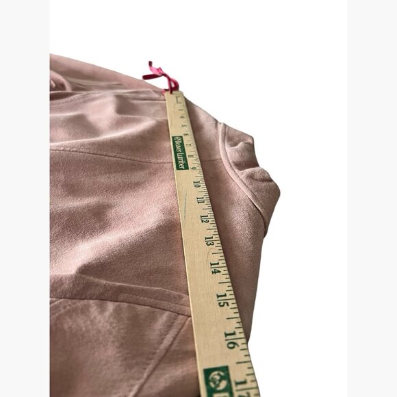 100% Genuine Leather Suede Fully Lined Pink Blazer - Picture 13 of 15